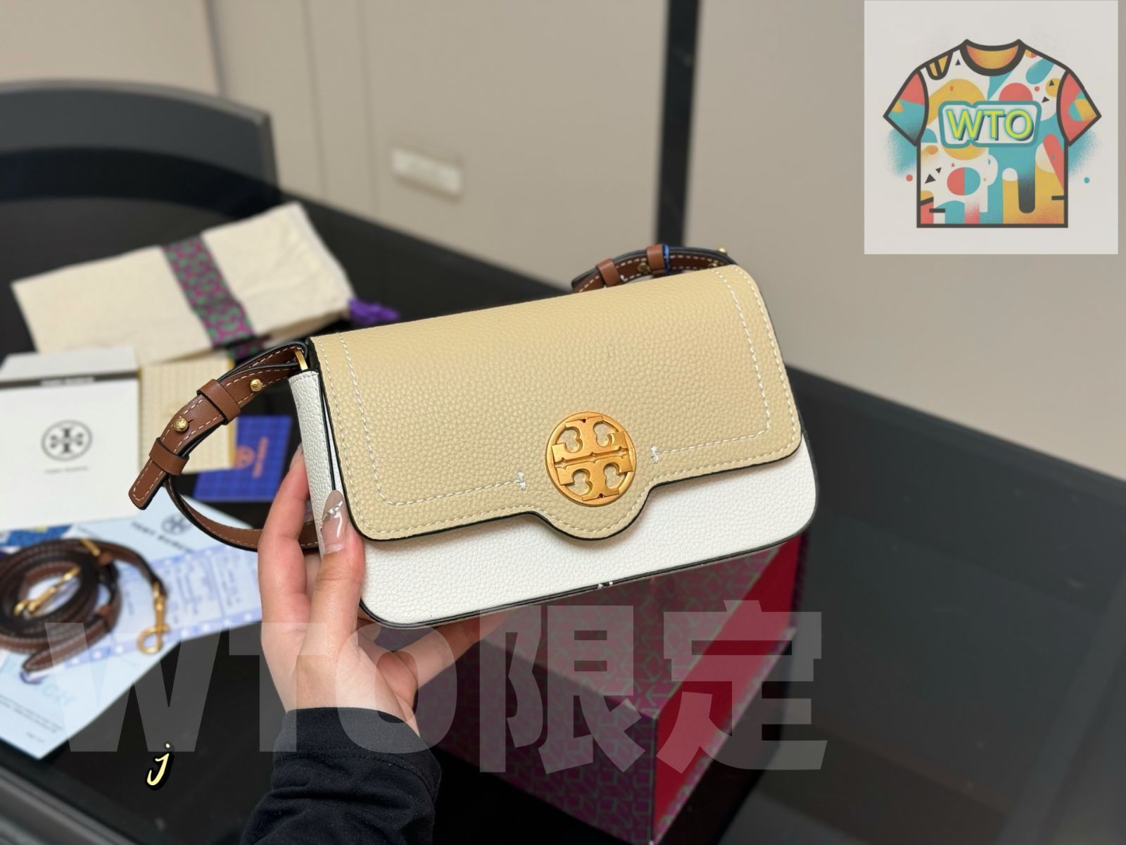 今日 TORY BURCH マージャンバッグ -WTO輸入1 ショルダーバッグ ショルダーバッグ
