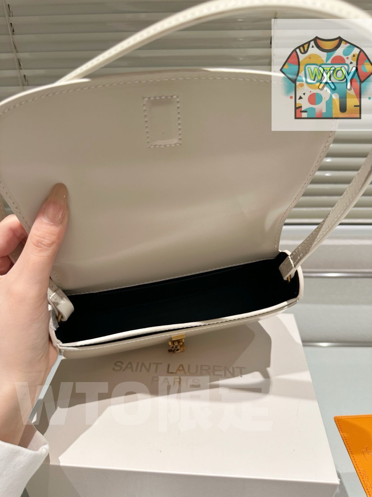  今日 YSL Mini Black Leather Shoulder Bag ヴォルテール ミニ ブラック レザー アームバッグ -WTO輸入1 ショルダーバッグ ショルダーバッグ