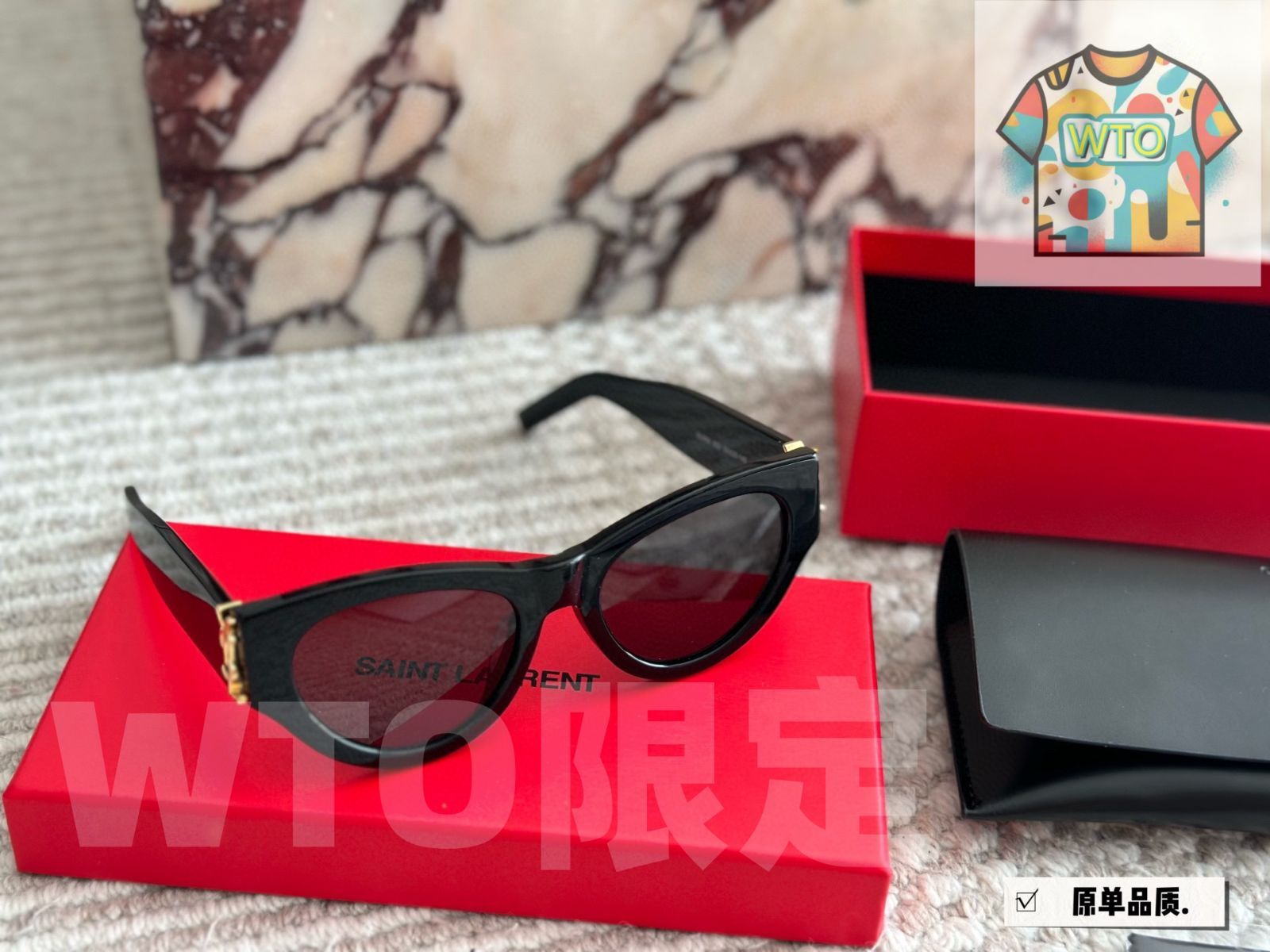  今日 YSL キャットアイ サングラス レゴロゴ付き-WTO輸入1 ハンドバッグ バッグ