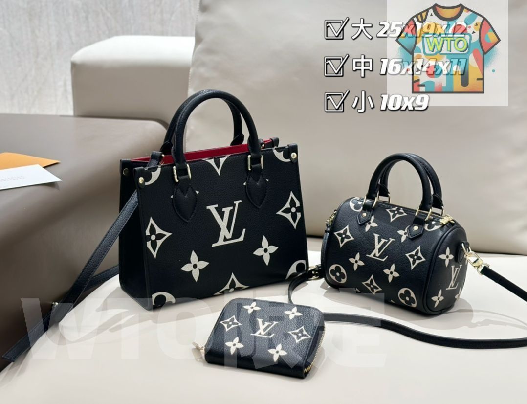 LOUIS VUITTON ルイヴィトン ショルダーバッグ ハンドバッグ 財布 3点セットオンザゴー PM｜ ｜ --WTO輸入3