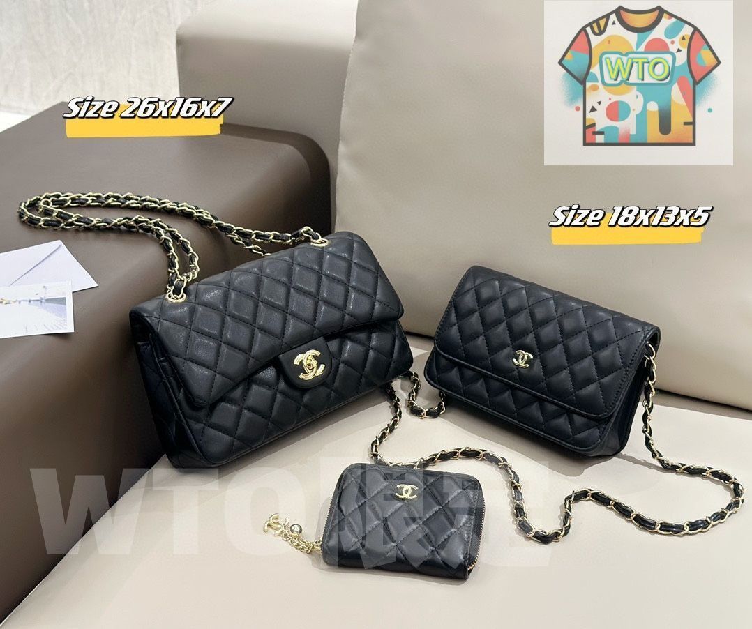  CHANEL シャネル ショルダーバッグ 財布 3点セットバッグ｜ ｜ --WTO輸入3 ハンドバッグ バッグ