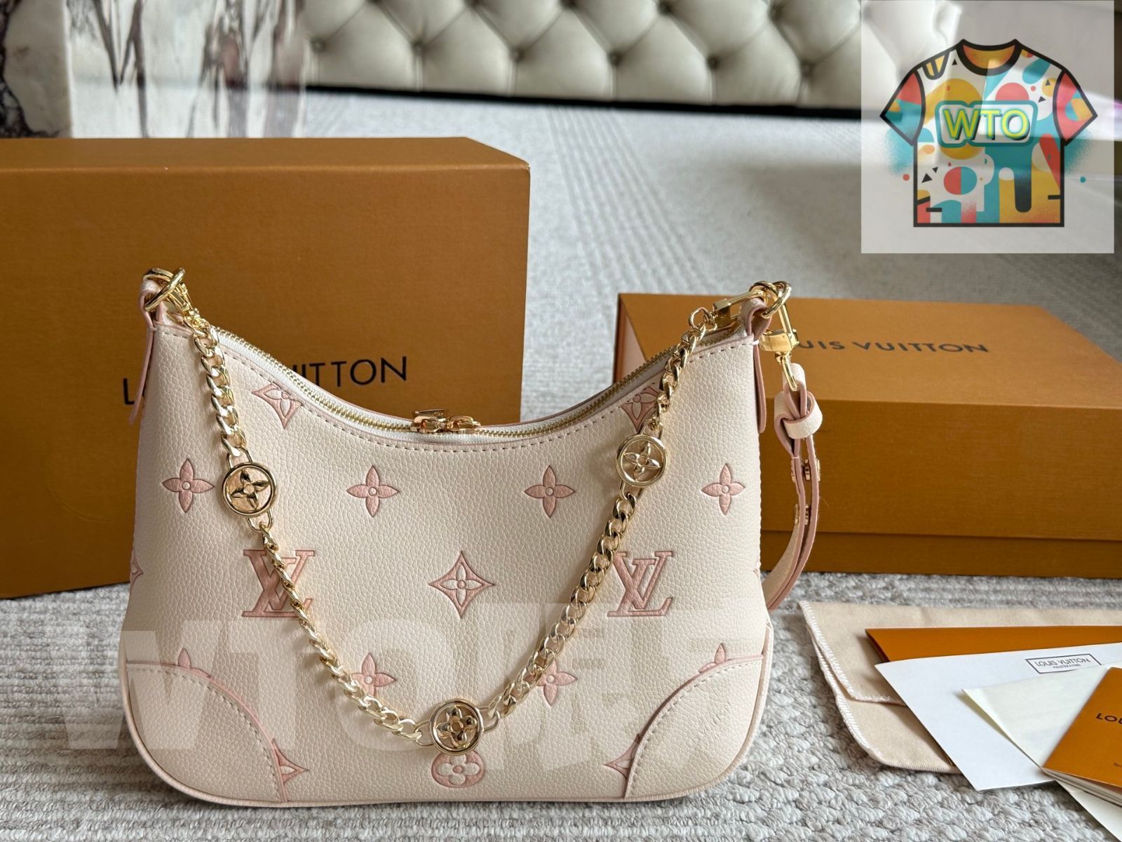 今日 L Brand ホワイトストロベリー クロワッサンバッグ 29×16cm-WTO輸入1