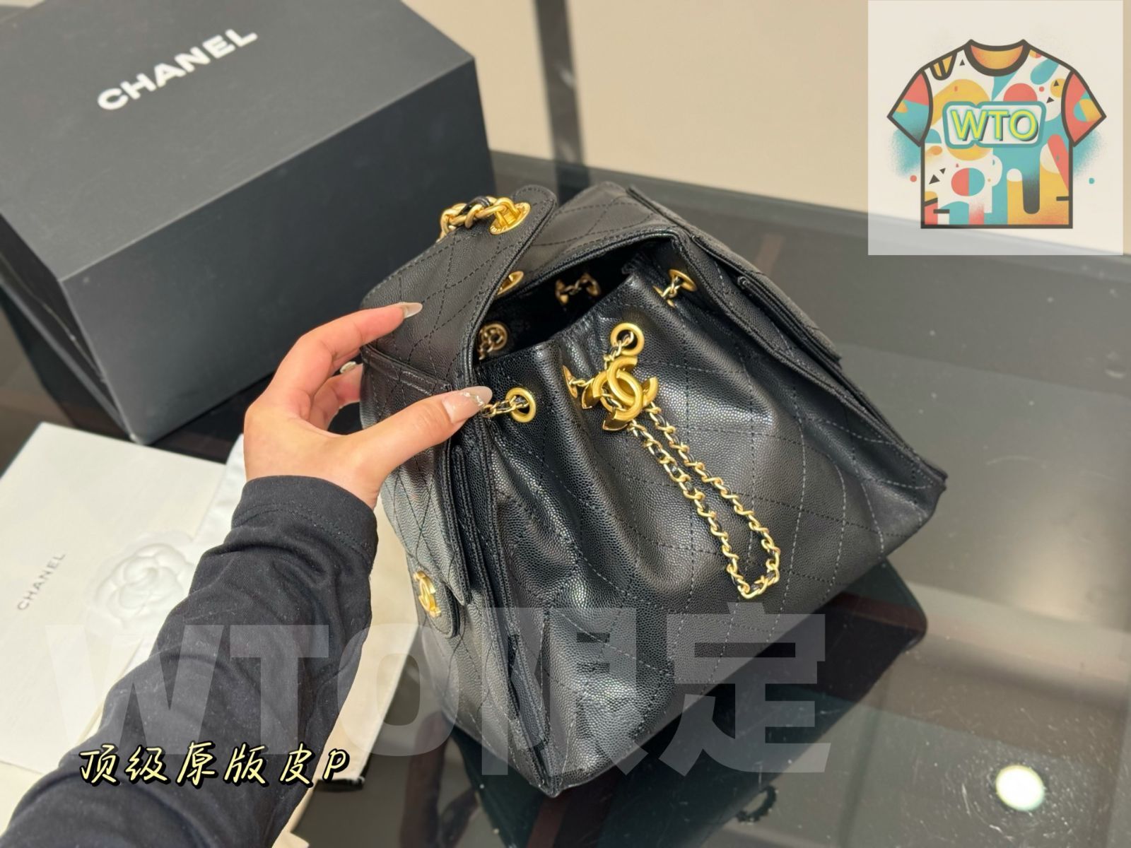 今日 Chanel 25S ホボバッグ キャビアレザー 25×19cm-WTO輸入1