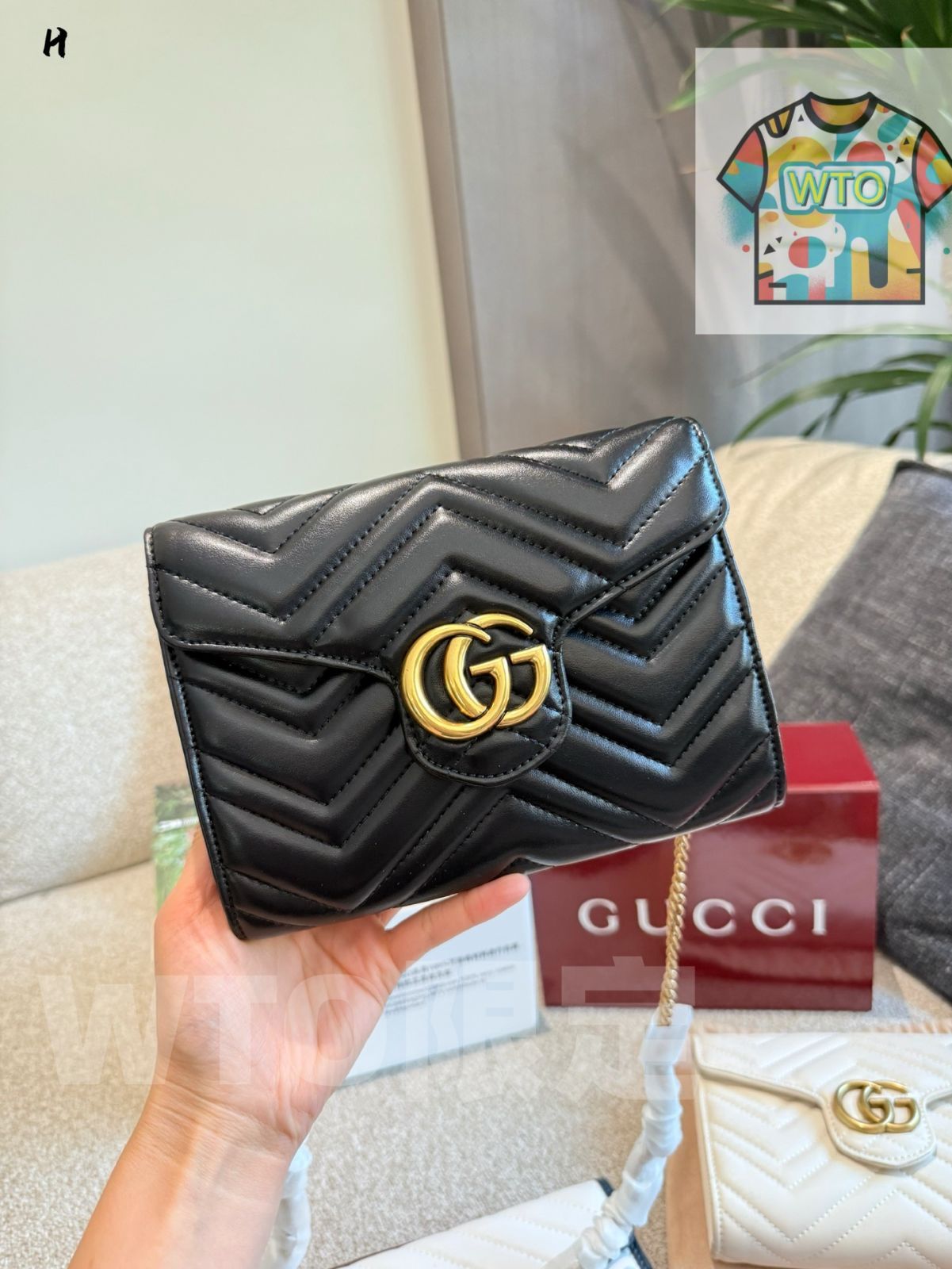 今日 GUCCI エンベロープバッグ 20cm レトロゴールド仕上げ-WTO輸入1