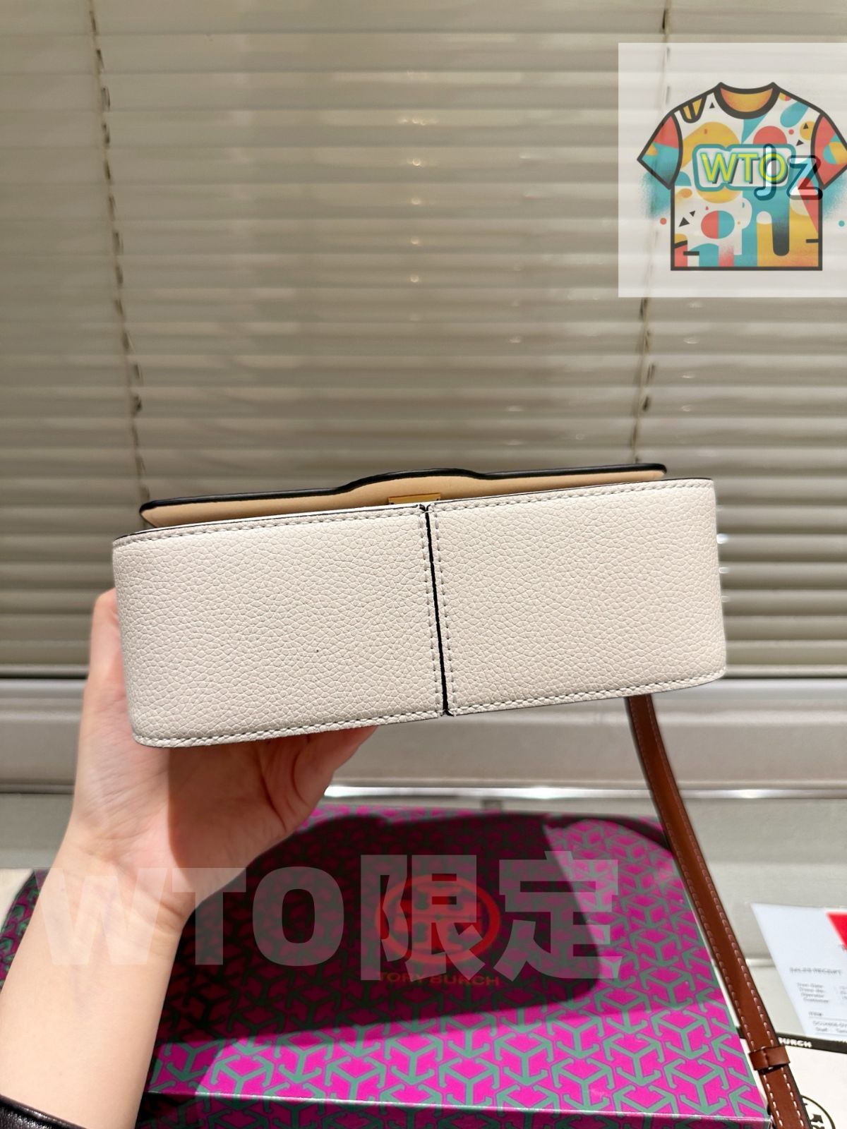 今日 Tory Burch Cowhide Leather Shoulder Bag トーリーバーチ 牛革 ショルダーバッグ 20×12cm ギフトボックス付き-WTO輸入1 GINKGOPHARMACY_COM