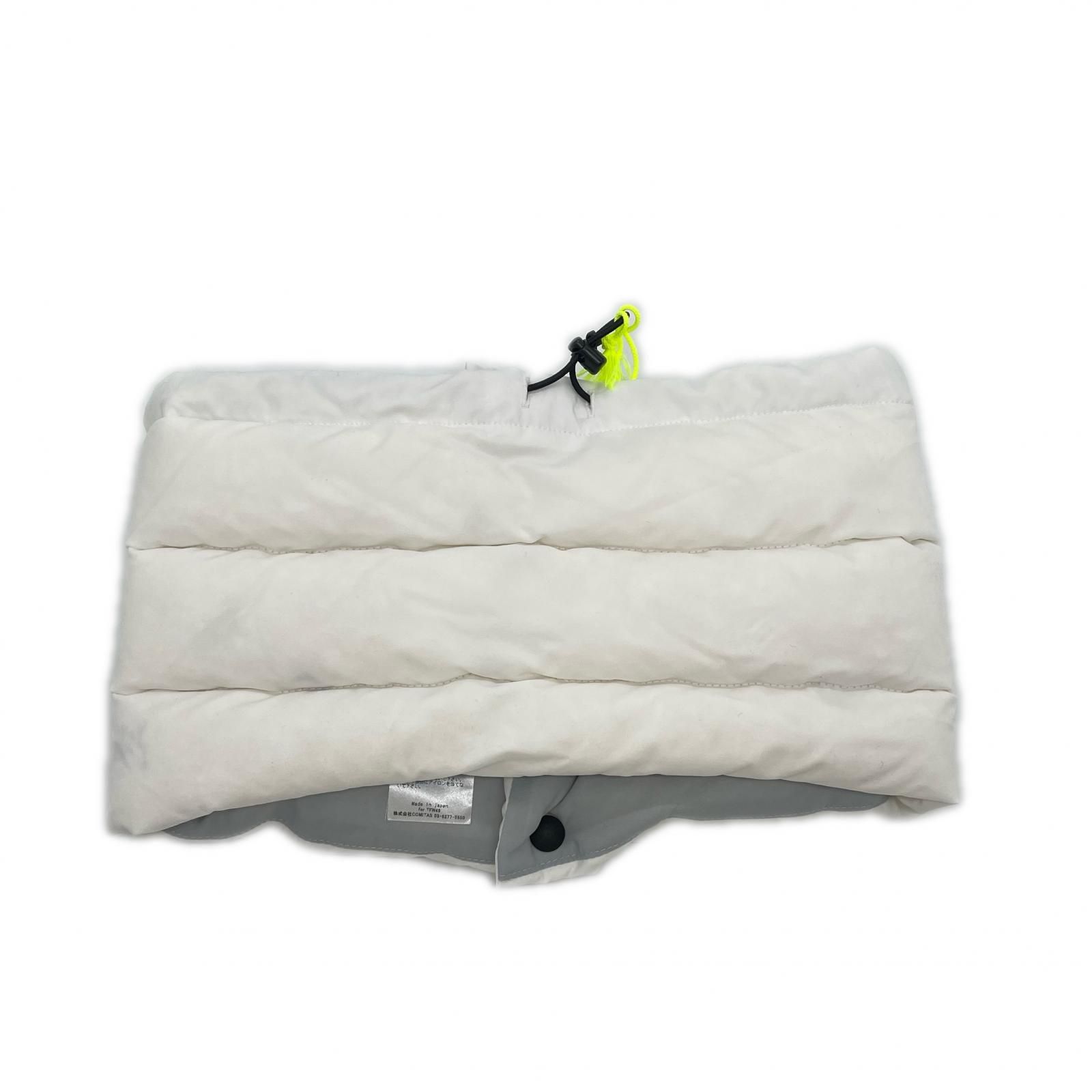 ティーエフダブリュー フォーティーナイン TFW 49 ネックウォーマー フリー ホワイト ブランドロゴ ダウン