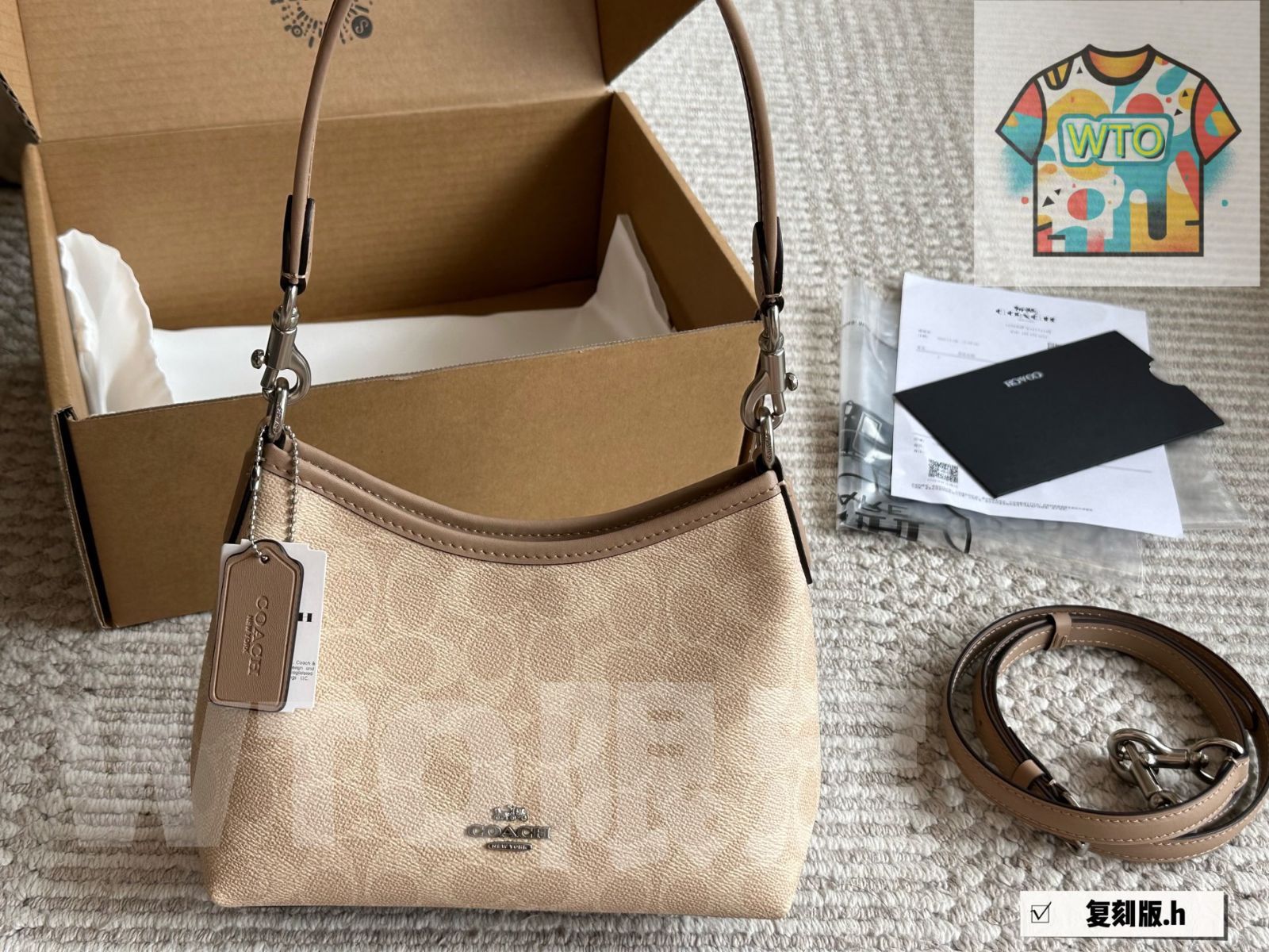 今日 COACH ミニボーダーバッグ 20cm-WTO輸入1