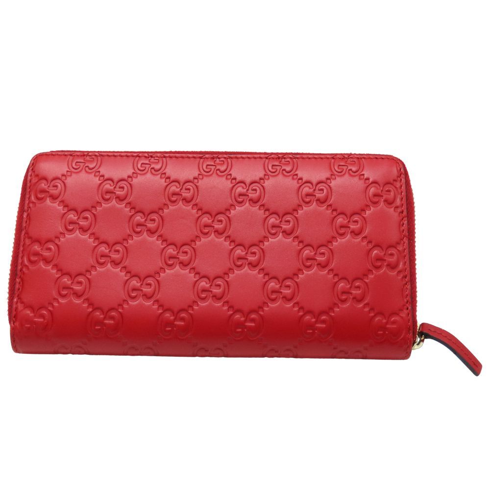 GUCCI赤財布 中古】GUCCI グッチ ラウンドファスナー 財布 長財布 388680 リボン