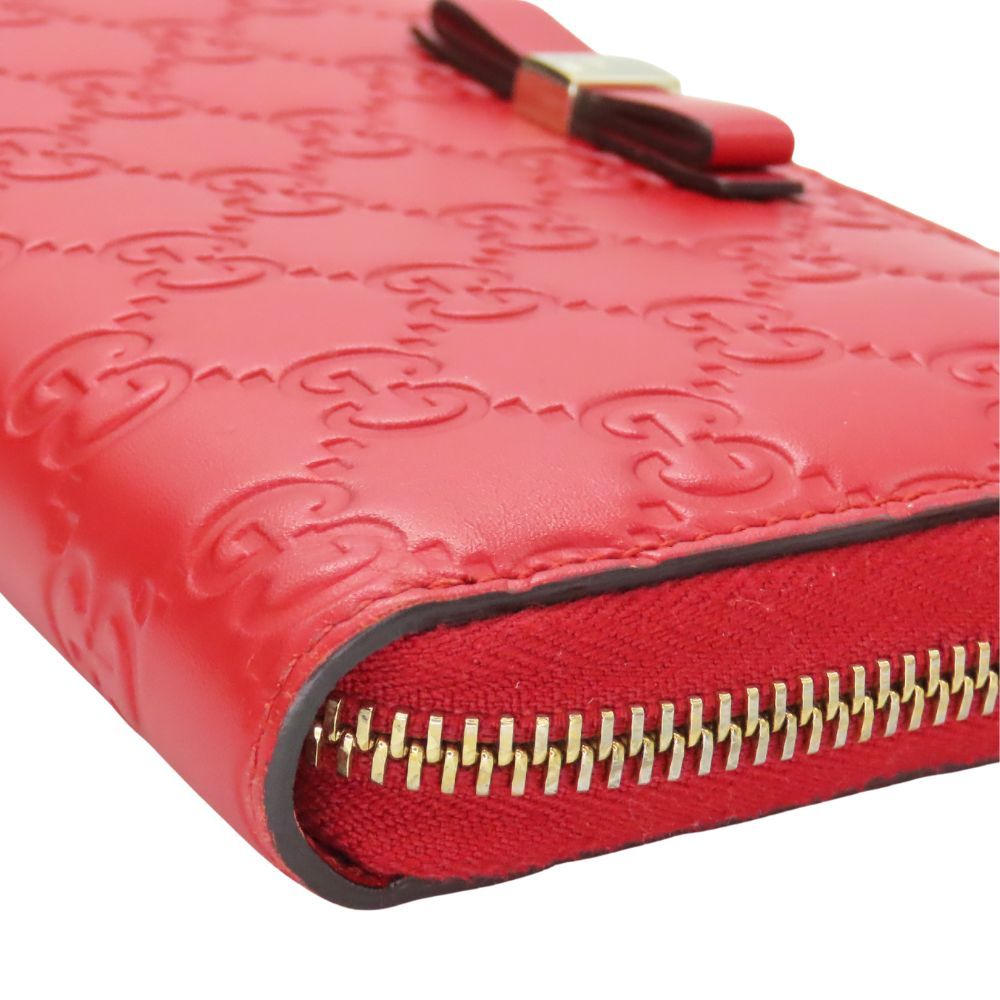 中古】GUCCI グッチ ラウンドファスナー 財布 長財布 388680 リボン