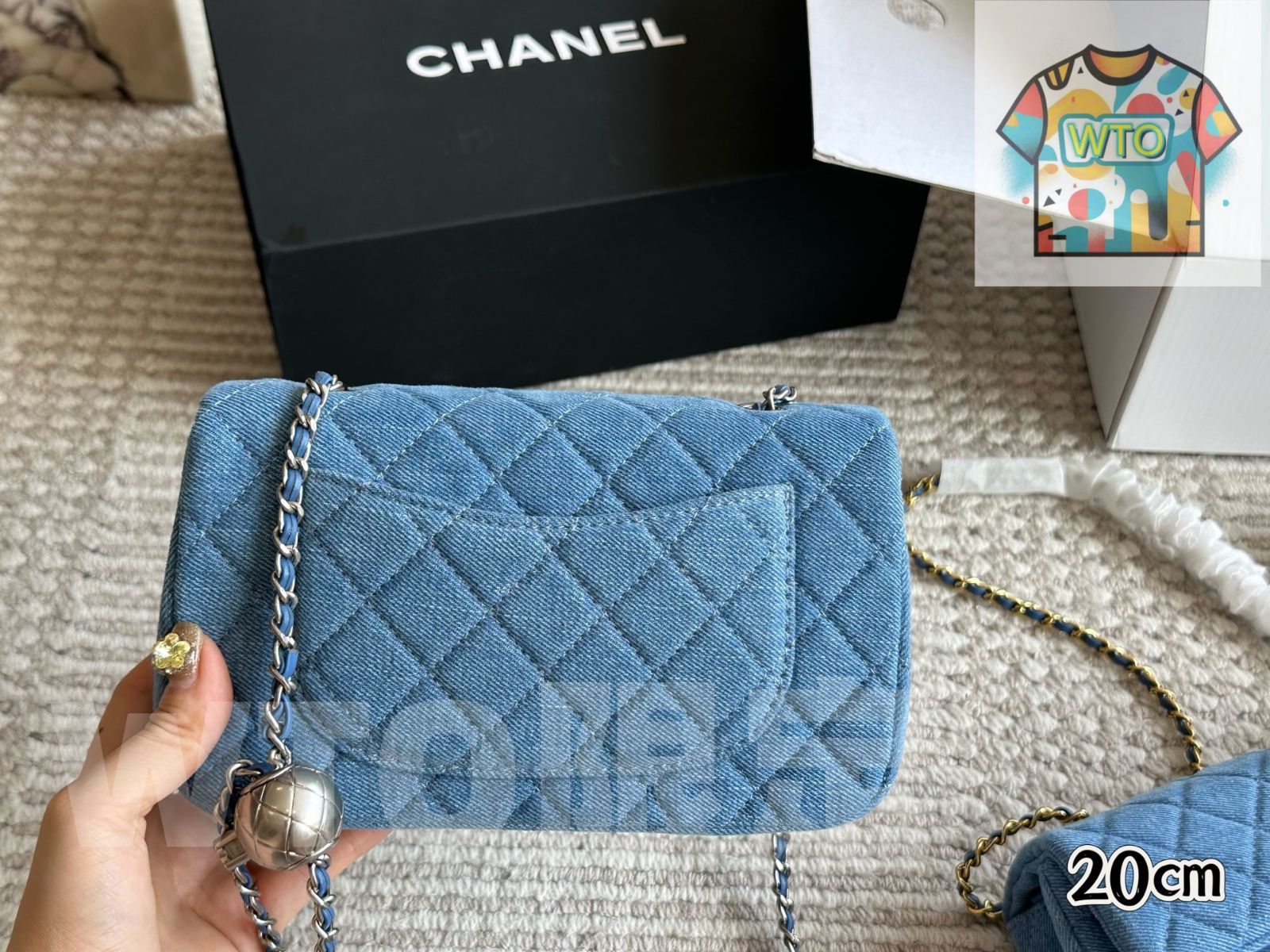 デニム ゴールドボール