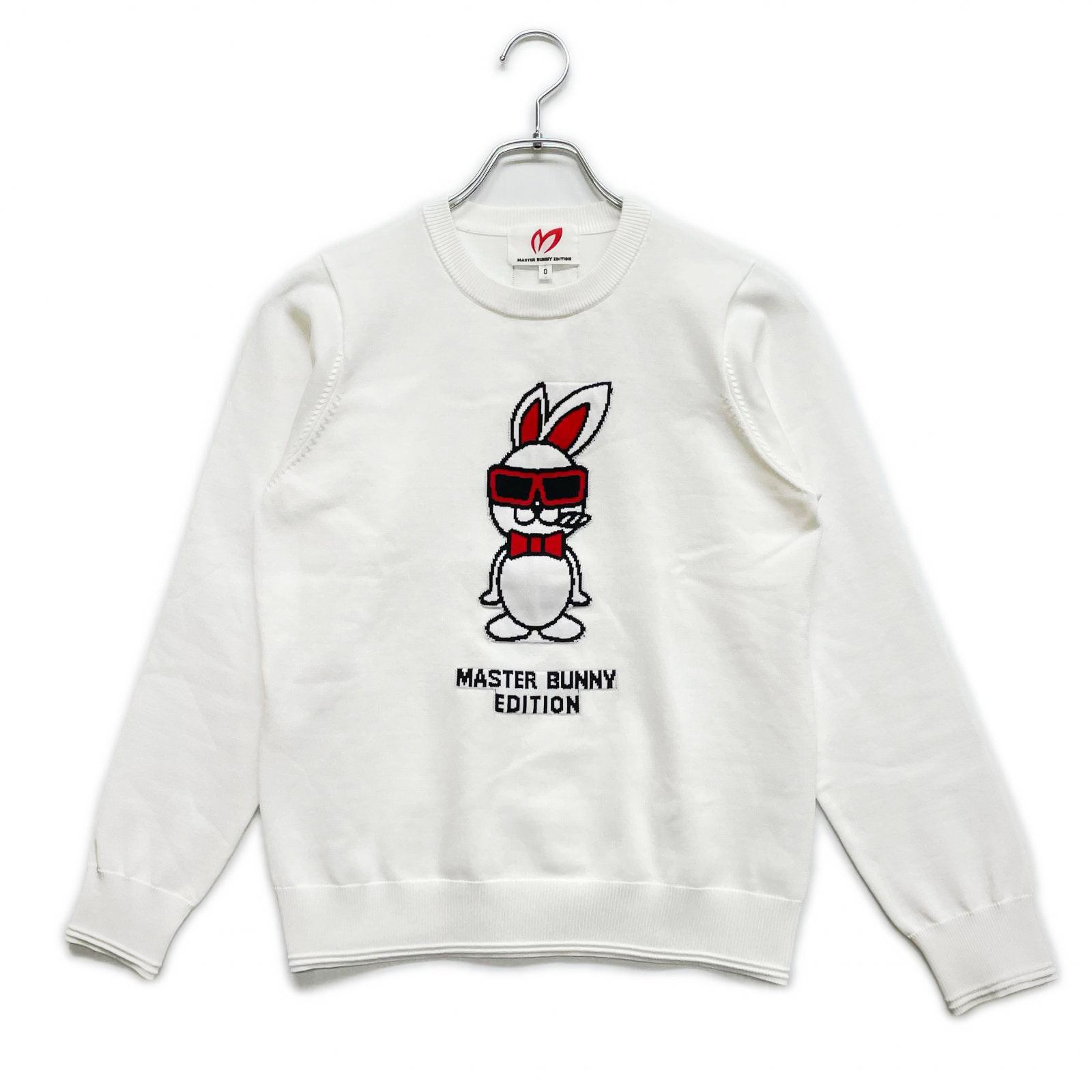 レディース マスターバニーエディション MASTER BUNNY EDITION セーター 0 S ホワイト 長袖 クルーネック