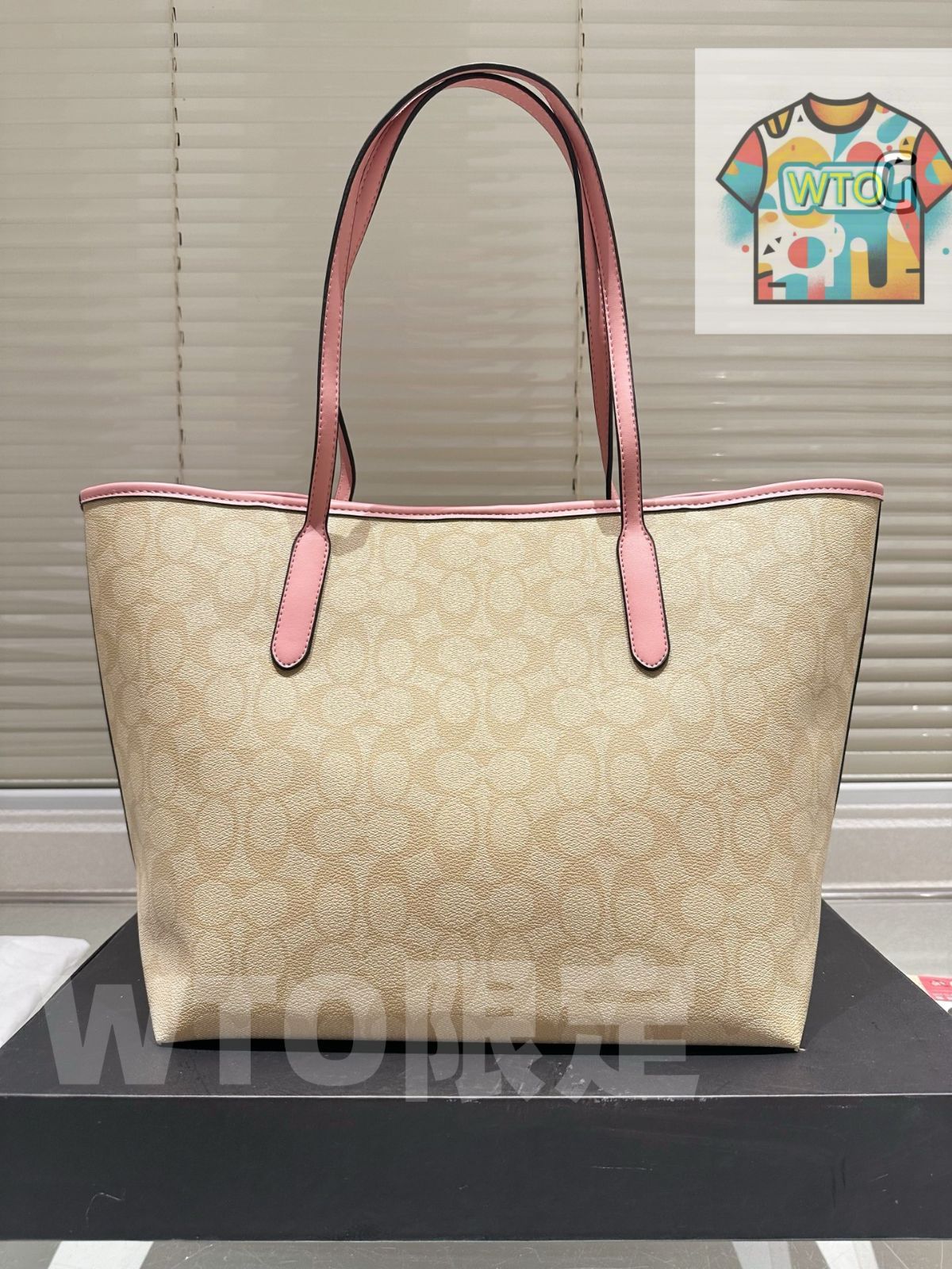 今日 COACH City Tote Bag コーチ シティ トートバッグ 32cm ギフトボックス付き-WTO輸入1