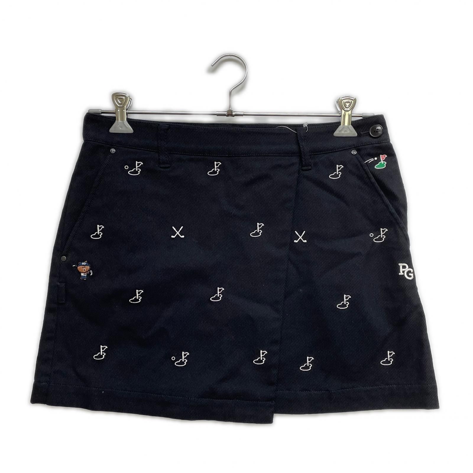 レディース パーリーゲイツ PEARLY GATES スカート 2 L 濃紺 ネイビー LINE FRIENDS 総柄