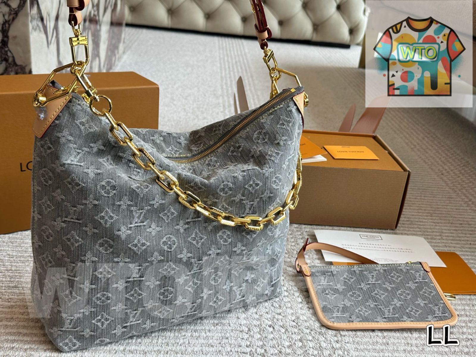 今日 LV 2025 年 デニム マザー - ベビーバッグ-WTO輸入1