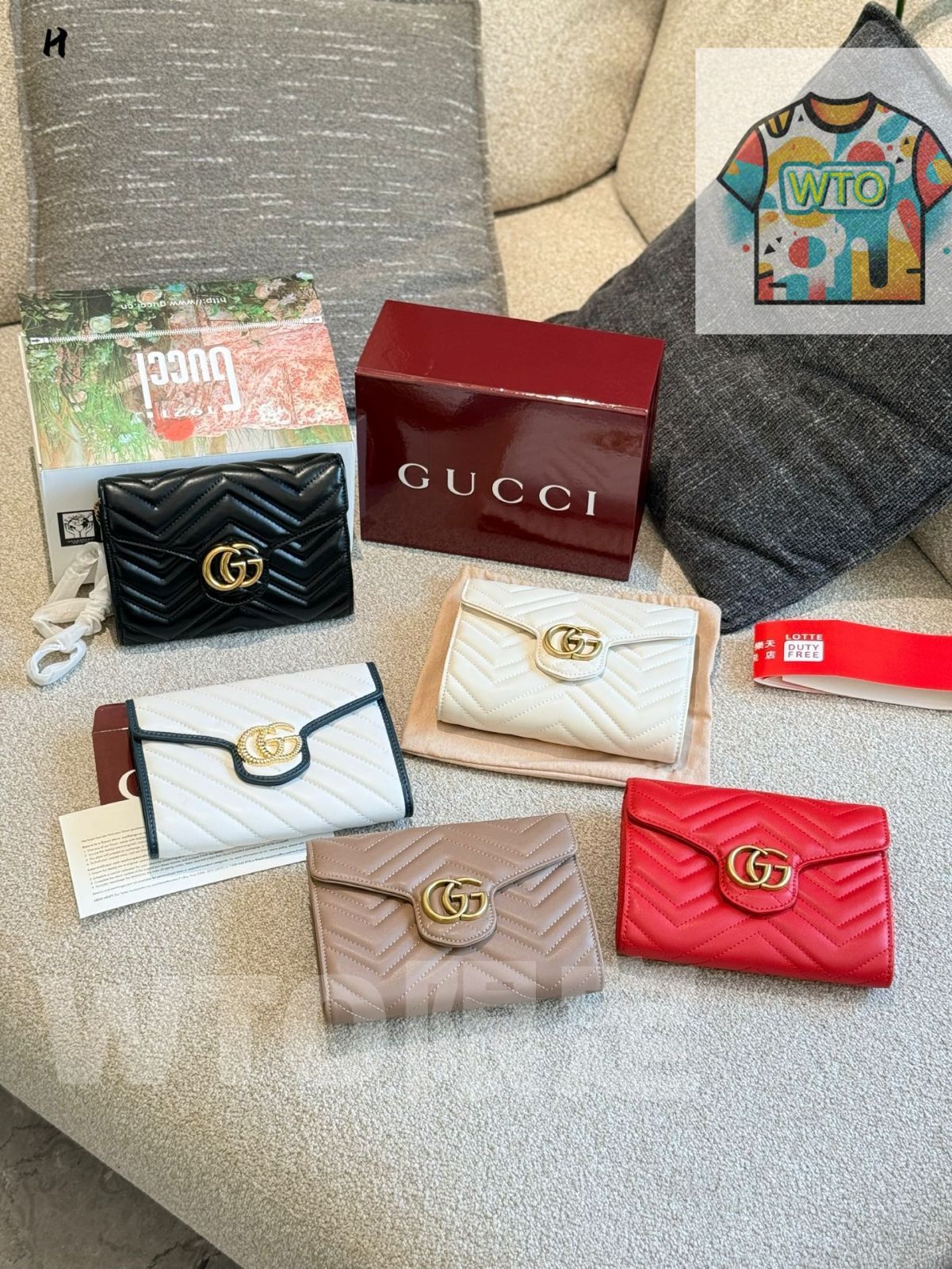 今日 GUCCI エンベロープバッグ 20 cm レトロゴールド仕上げ WTO輸入1