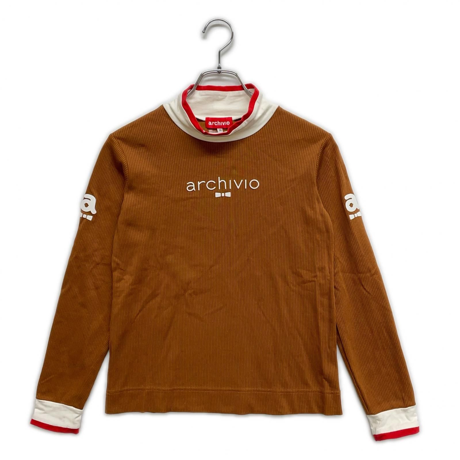中古 レディース アルチビオ archivio 長袖シャツ 38(M) 茶色 ブラウン