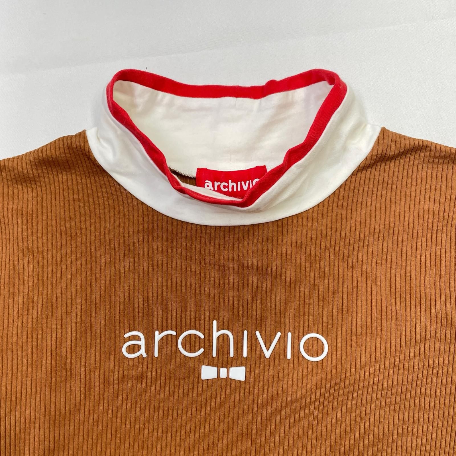 中古 レディース アルチビオ archivio 長袖シャツ 38(M) 茶色 ブラウン