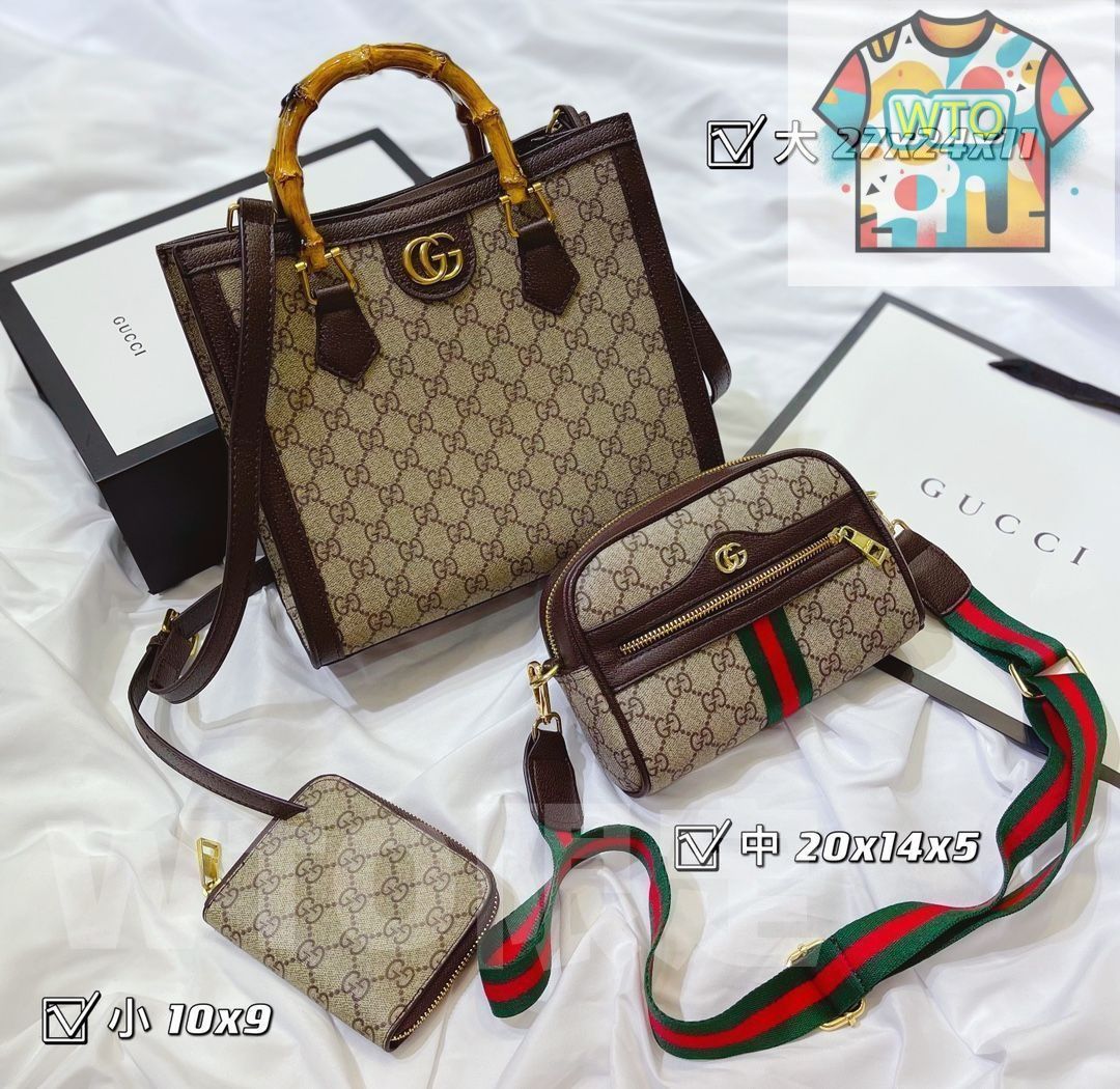 人気沸騰 GUCCI グッチ ショルダーバッグ ハンドバッグ 財布 3点セット｜ ｜ --WTO輸入3