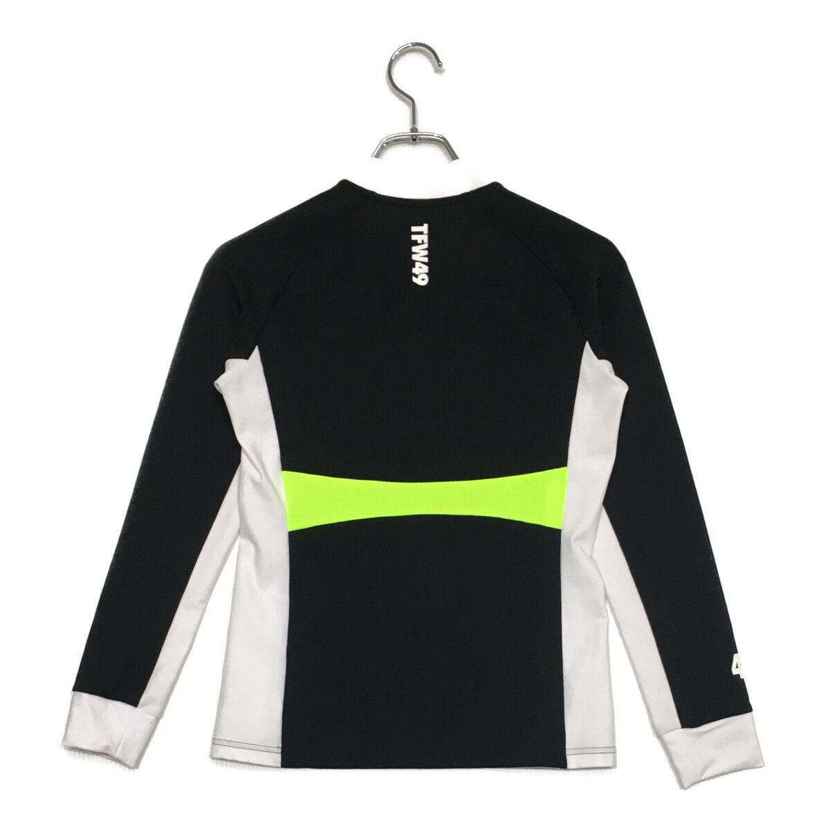 レディース ティーエフダブリュー フォーティーナイン TFW 49 長袖シャツ S 黒×白 ヘンリーネック