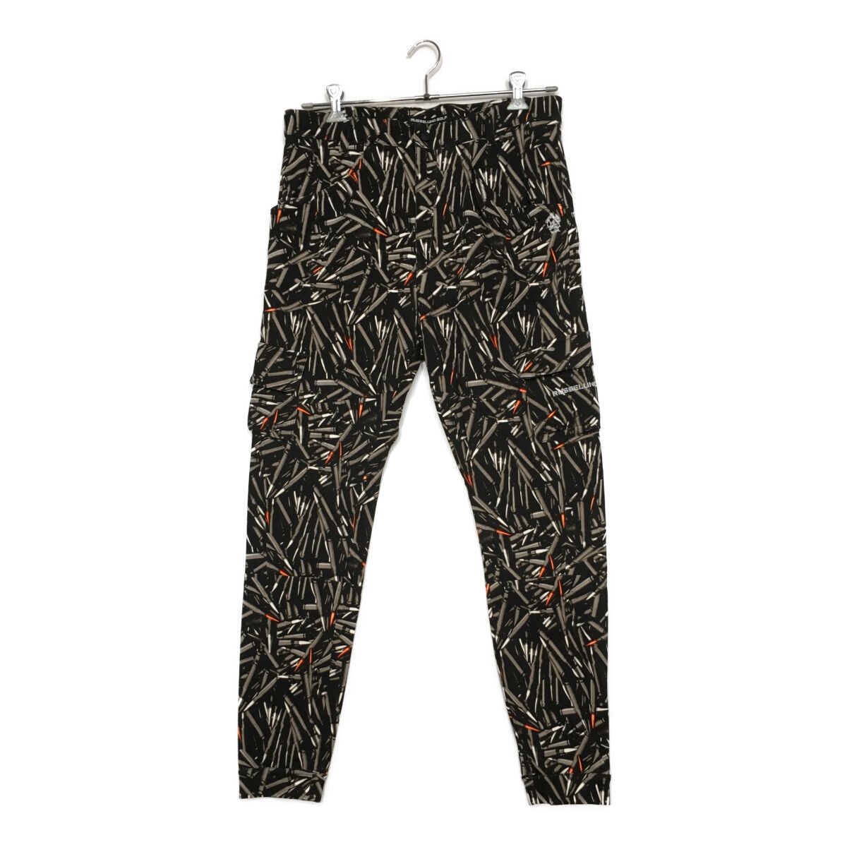 メンズ ラッセルノ パンツ 6 LL 黒系 総柄