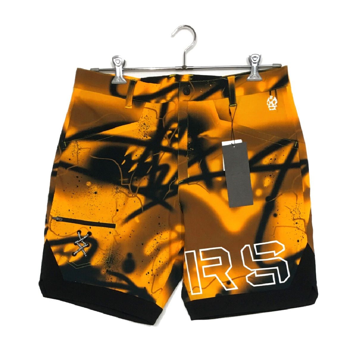 メンズ ラッセルノ RUSSELUNO ハーフパンツ 6 LL オレンジ 総柄