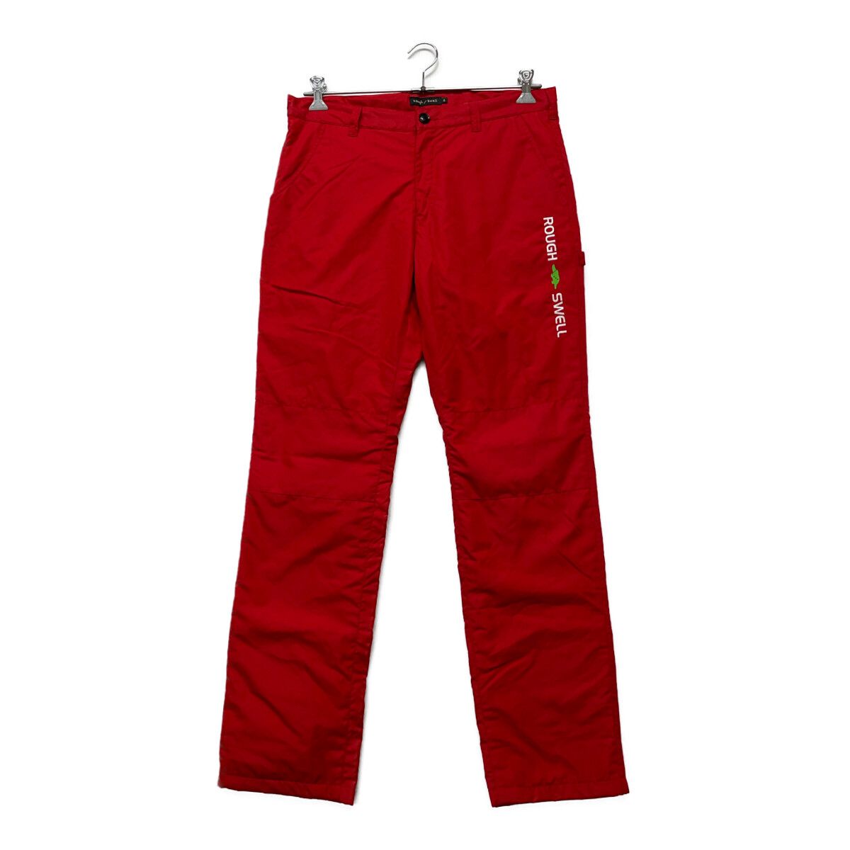 メンズ ラフ&スウェル rough-swell パンツ L 赤 レッド 中綿入り 防寒
