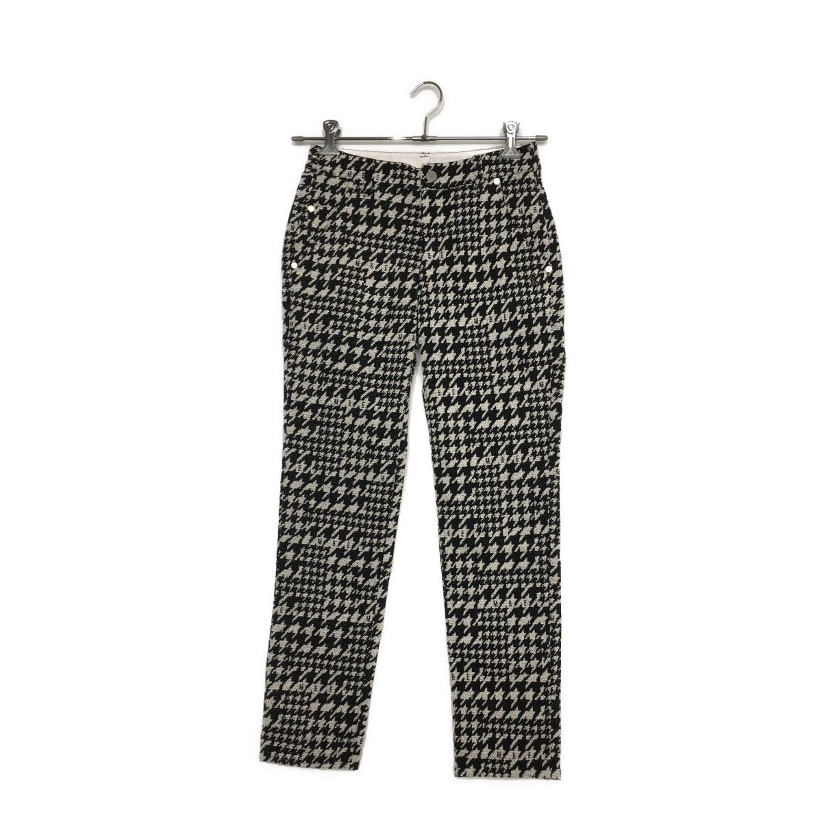 レディース マスターバニーエディション MASTER BUNNY EDITION パンツ 0 S 黒×白 千鳥格子