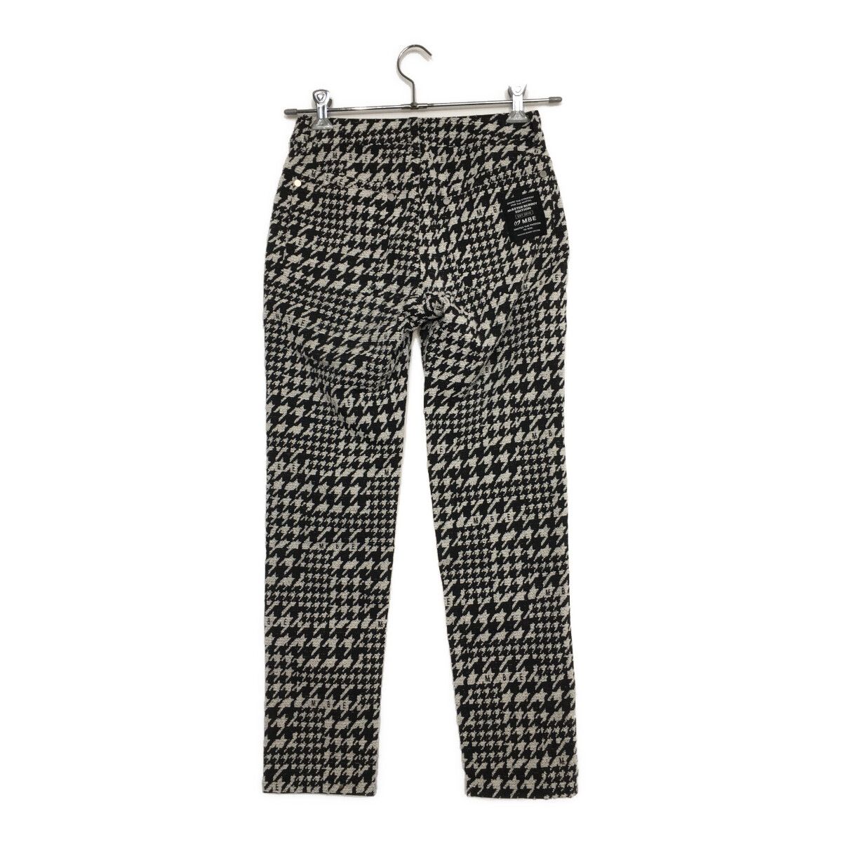 レディース マスターバニーエディション MASTER BUNNY EDITION パンツ 0 S 黒×白 千鳥格子