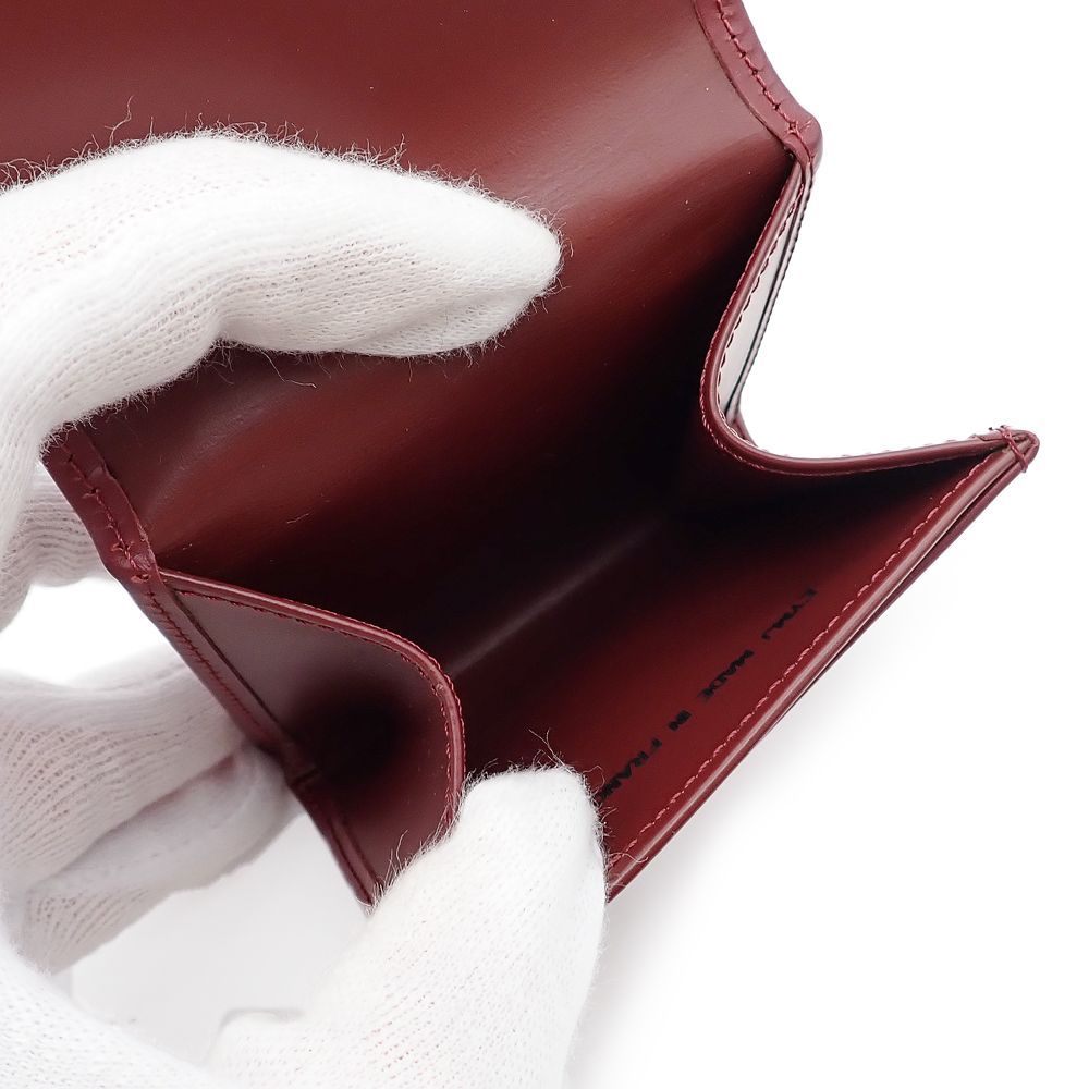 レザー ボルドー