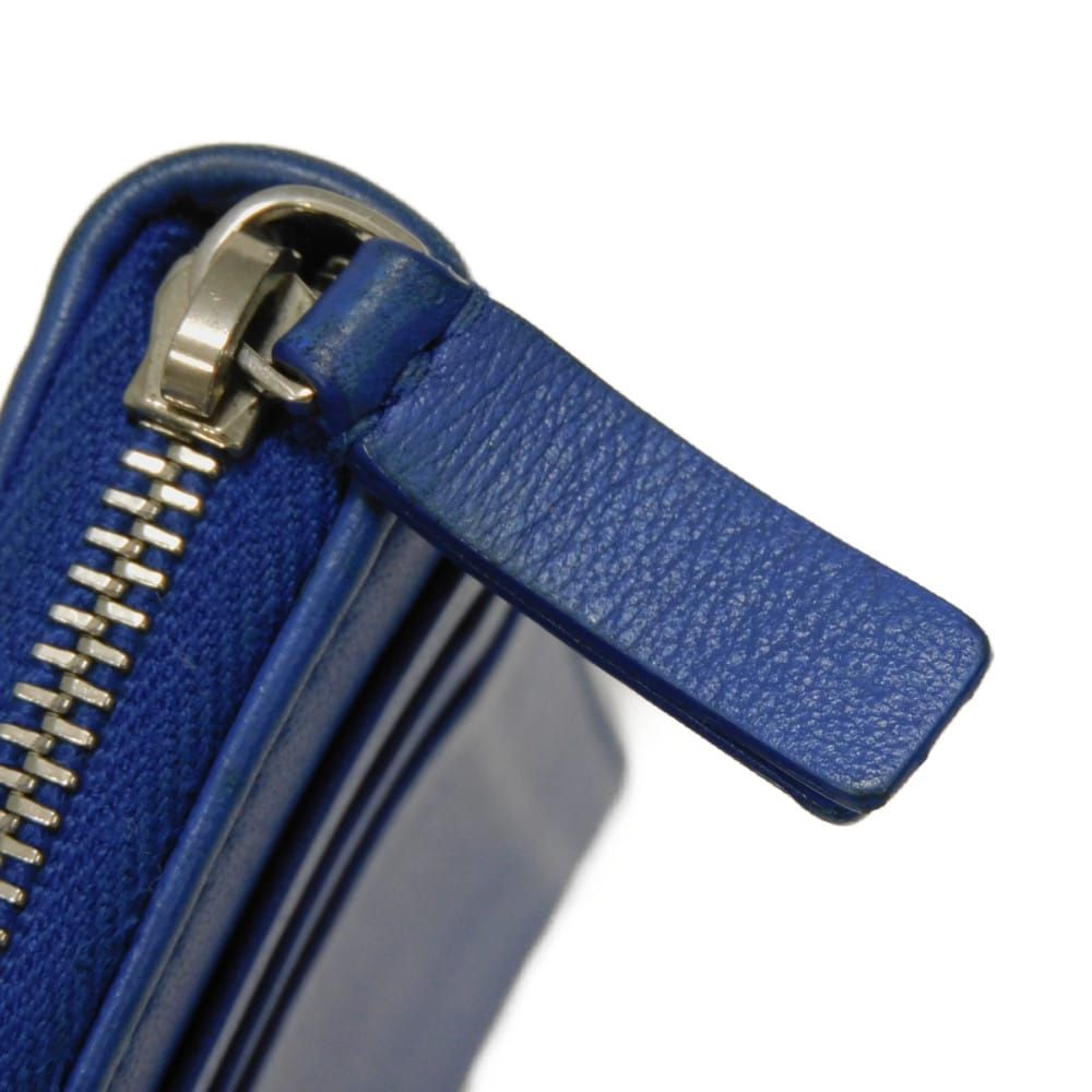  バレンシアガ エブリデイ コイン カードケース スムース カーフ ラウンドファスナー コンパートメント パスケース 小銭入れ 財布 ミニウォレット 新ロゴ ブルー コインケース 505049 DLQHN 4265 その他 小物