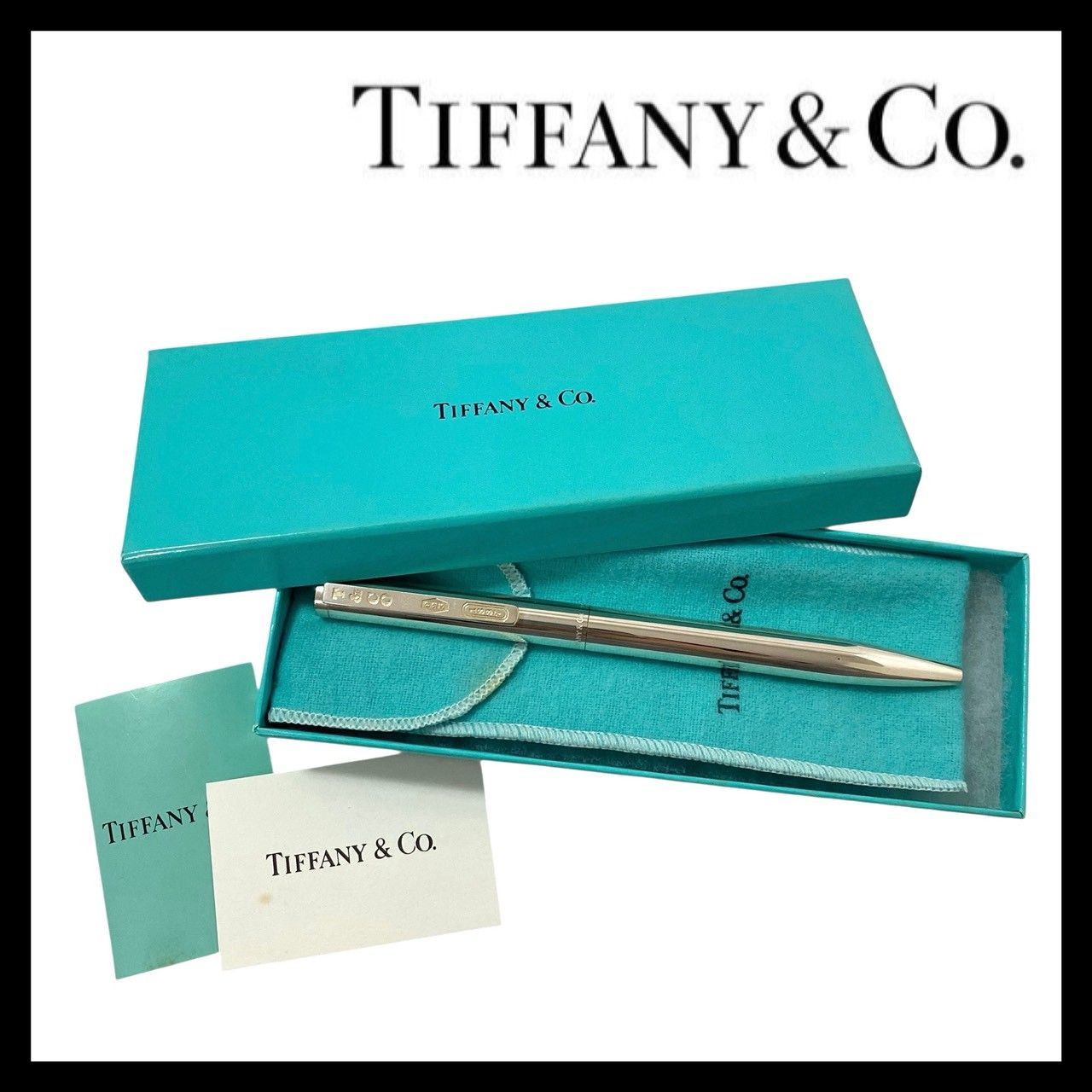 TIFFANY-Co. リトラクタブル 1837 ツイスト式 ボールペン SV925 SILVER シルバー 筆記用具 ティファニー SER-5748