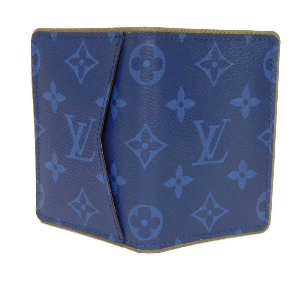 LOUIS VUITTON ルイ・ヴィトン LVロゴ フラワー ブルー オーガナイザー