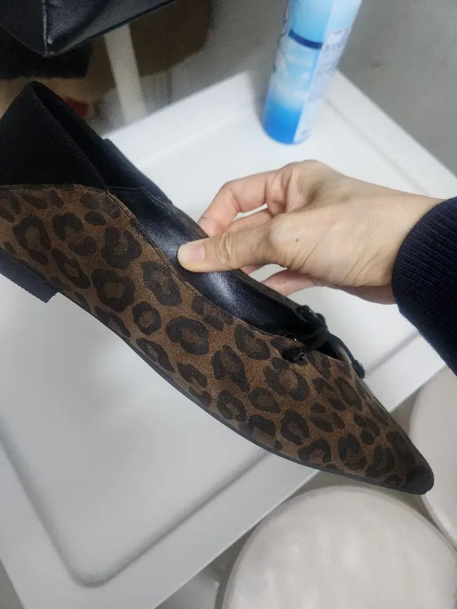 タイム レオパード フラットシューズ 240