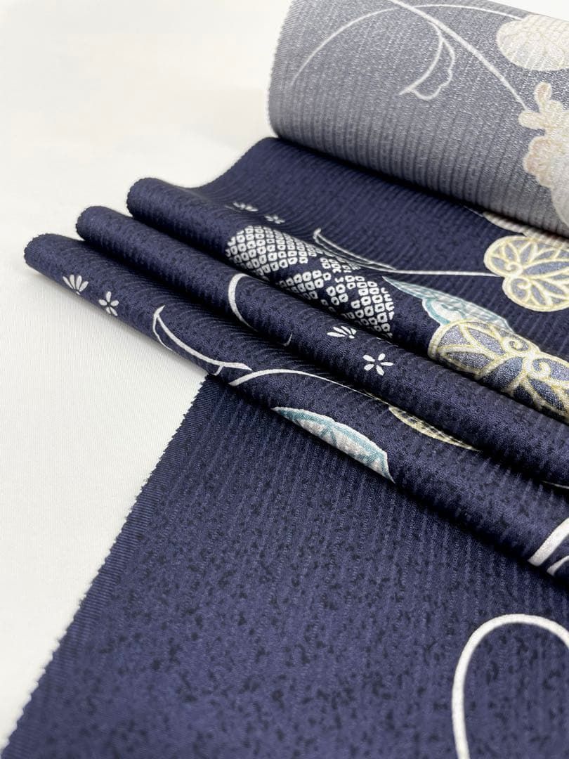 正絹 紺色