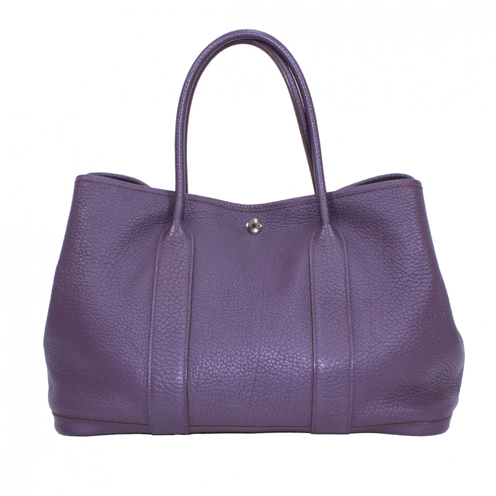 HERMES エルメス ガーデンパーティPM トートバッグ フィヨルド カシス パープル P刻印刻印 レディース