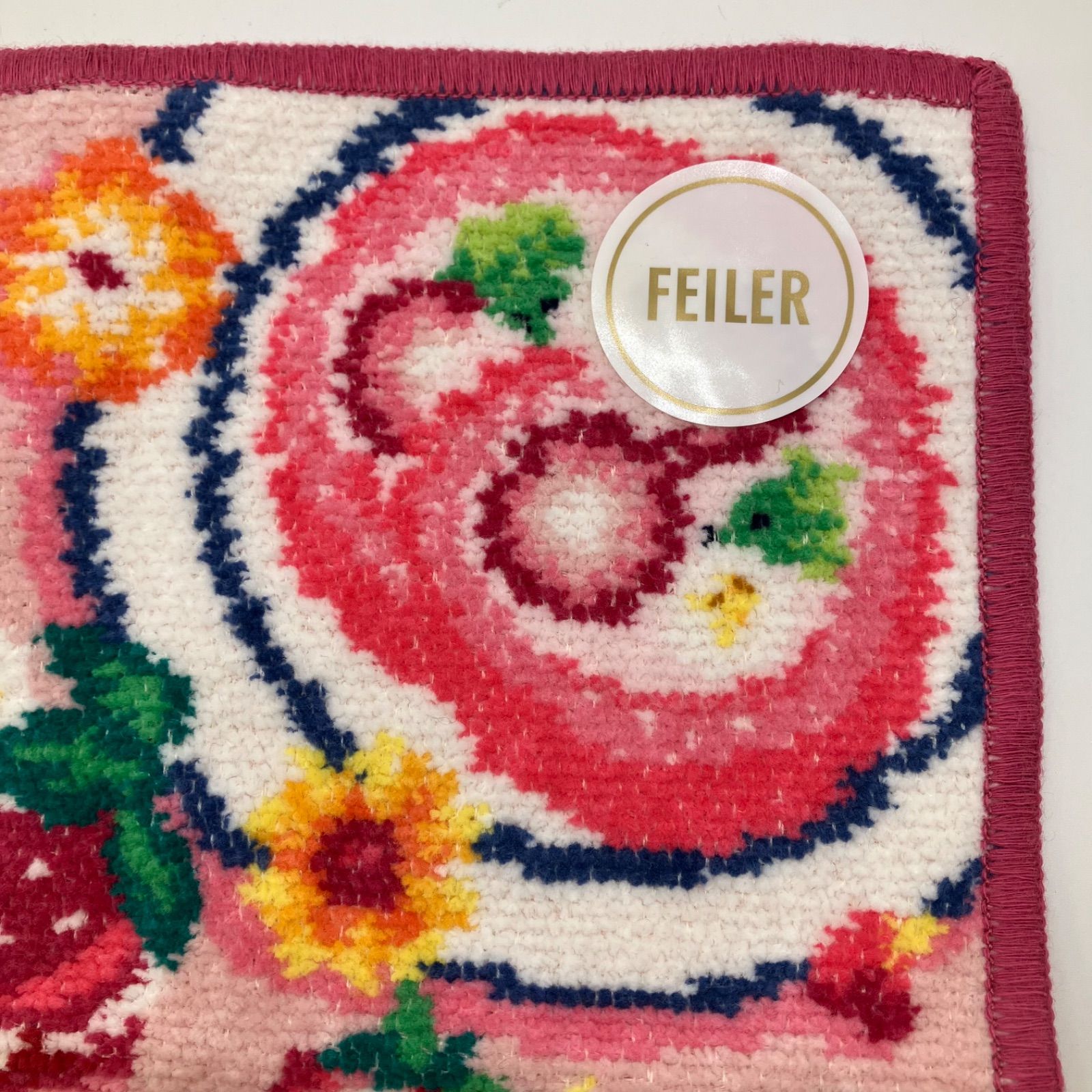 6017 良品 FEILER フェイラー シュニール織り STRAWBERRY TEA TIME