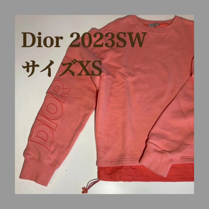 Dior 23SS Dior ディオール 23SS Oblique スウェットシャツ クリスチャンディオール オーバーサイズ メンズ スウェットトレーナー ピンク XS