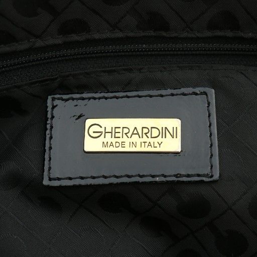  ゲラルディーニ ソフティ トートバッグ ハンド ロゴ 総柄 黒 ブラック XZ GY 18 トートバッグ バッグ