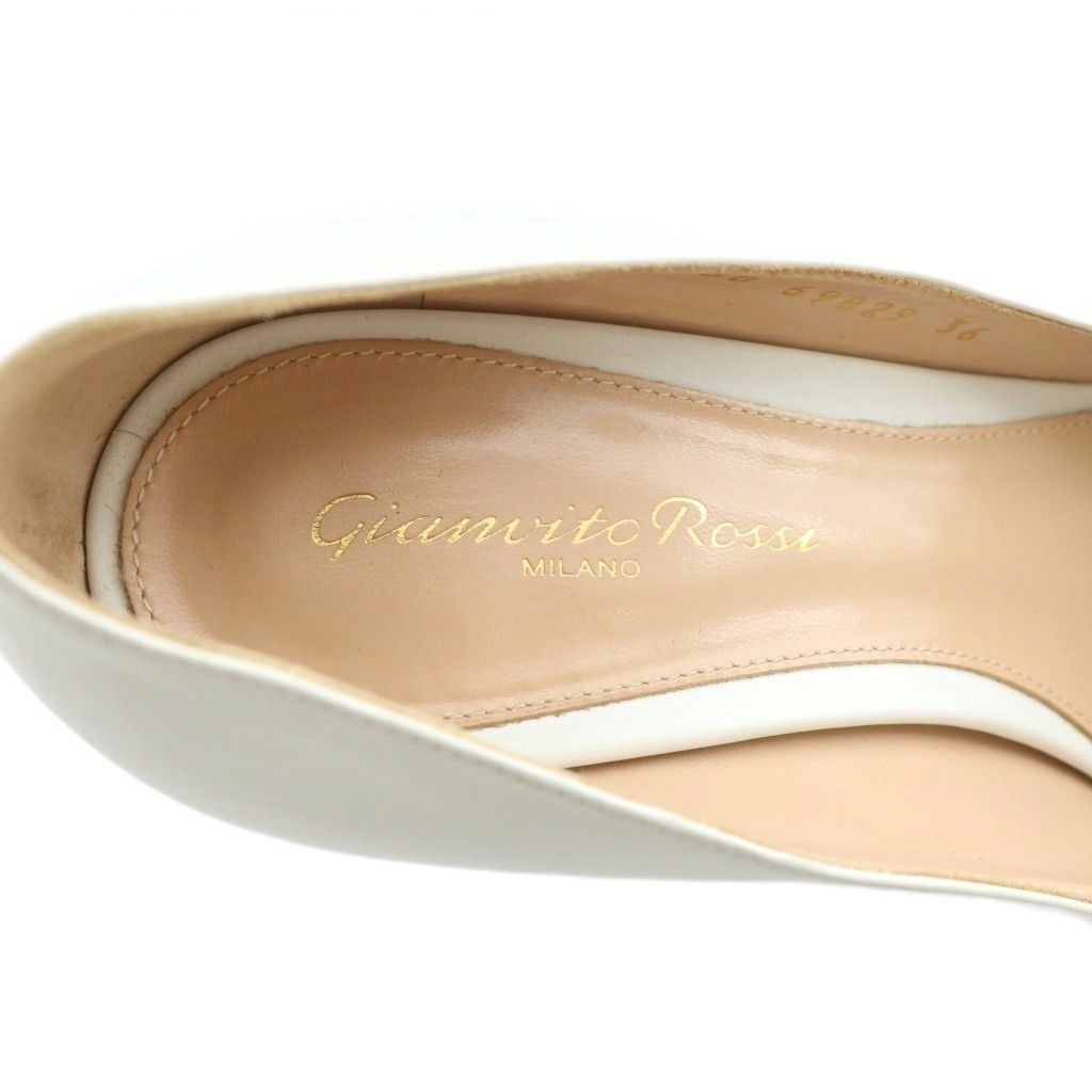 ジャンヴィトロッシ Gianvito Rossi パンプス レザー ポインテッドトゥ