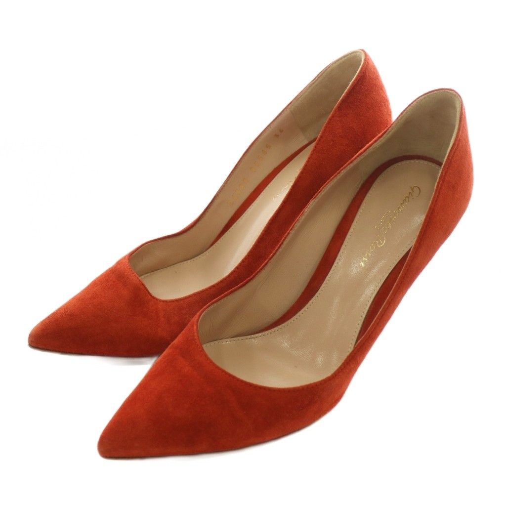 ジャンヴィトロッシ Gianvito Rossi パンプス スエード ポインテッド