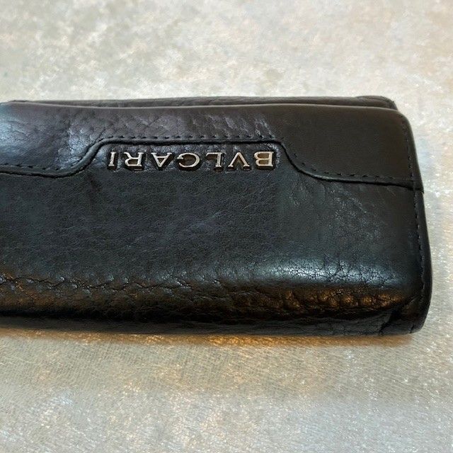 ブルガリ BVLGARI ブラックレザー メタルエンブレム 6連キーケース
