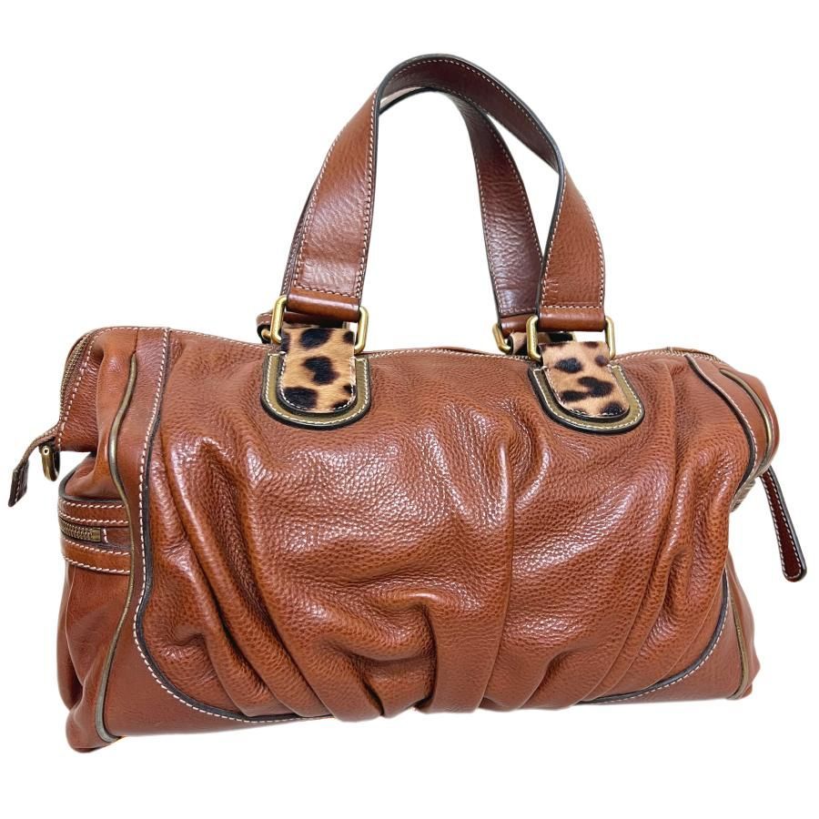 DOLCE&GABBANA ドルチェ＆ガッバーナ バッグ レザー ハラコ レオパード