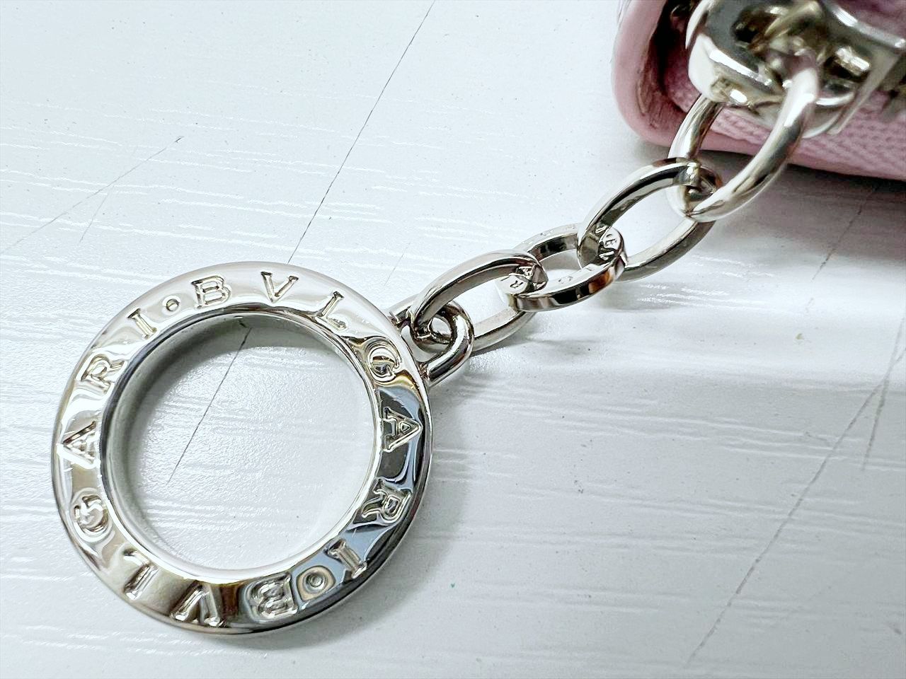 コインケース シルバーピンク