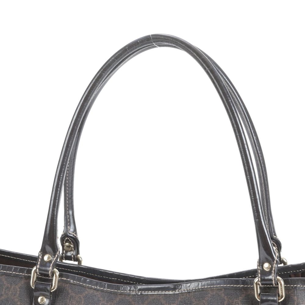 グッチ GG スプリーム レザー トート バッグ 肩掛け ショルダー A4 197953 ブラウン 茶色 本革 レディース RRE CZ30-1