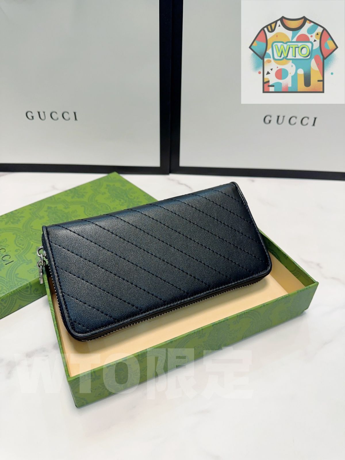 グッチ シングルジップウォレット 19×10cm 高品質レザー ボックス付き -WT0輸入