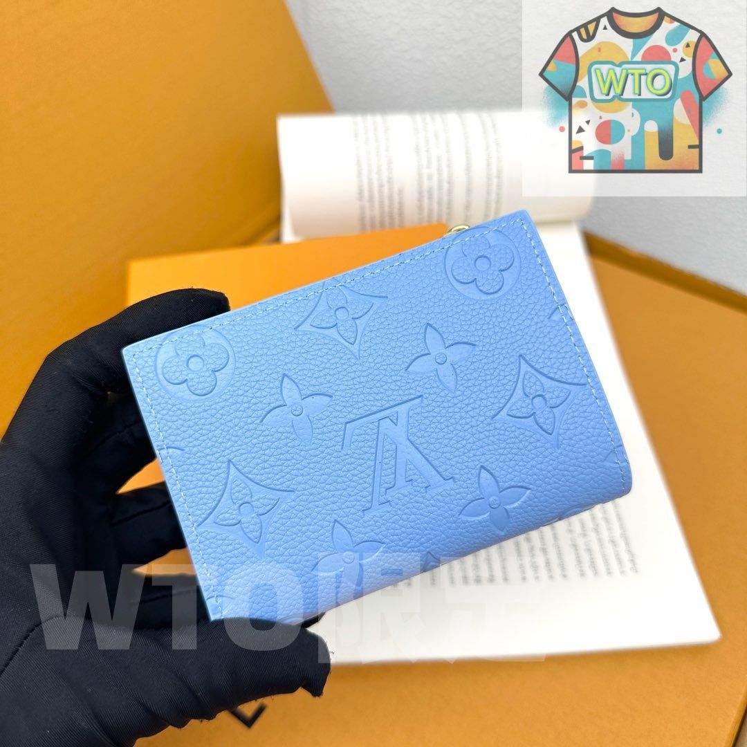 LV ルイヴィトン ポルトフィーユ リサ モノグラムエンプレイントレザー コンパクトウォレット 9×11.5×1.5cm -WTO輸入