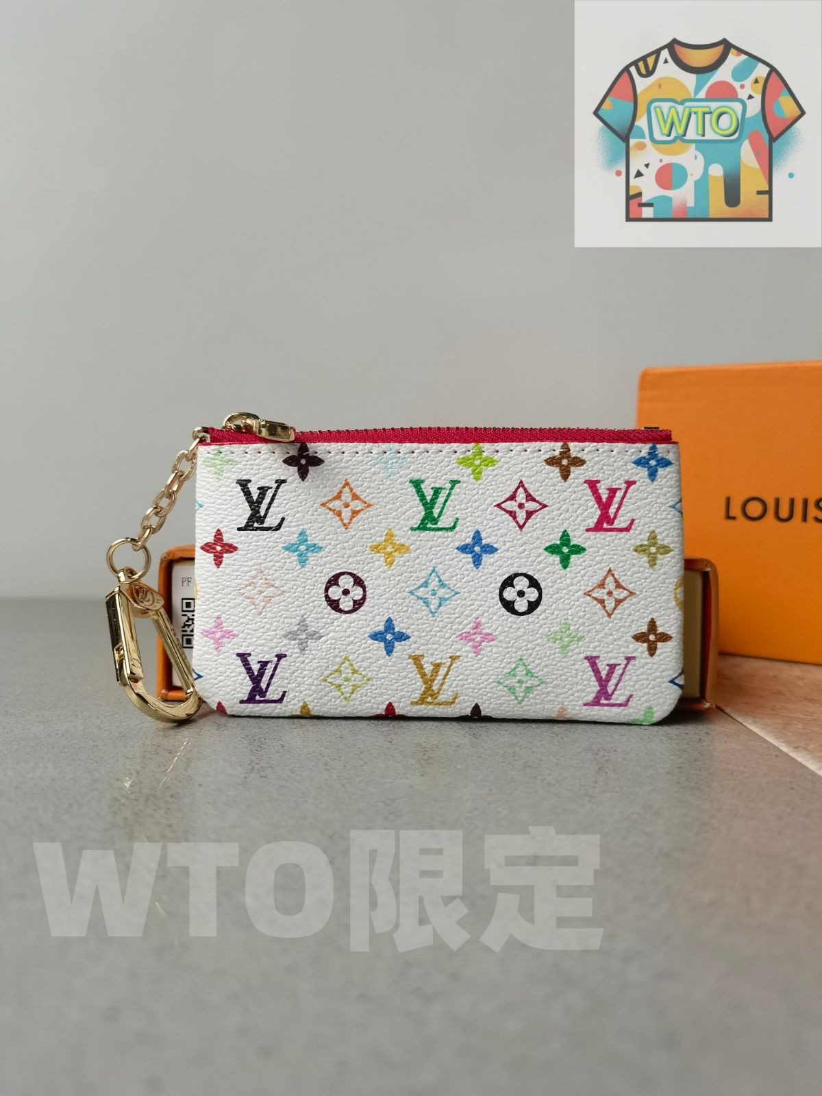 M62650 33 キーケース ウォレット モノグラムLDプリント カラフルデザイン -WT0輸入