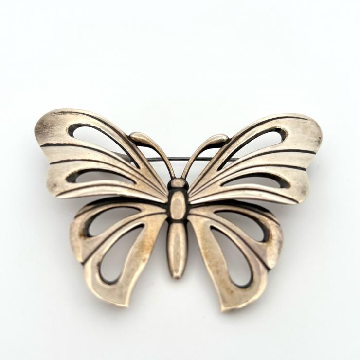 Georg Jensen ジョージジェンセン 563 バタフライブローチ SV925 925S 鑑定済み