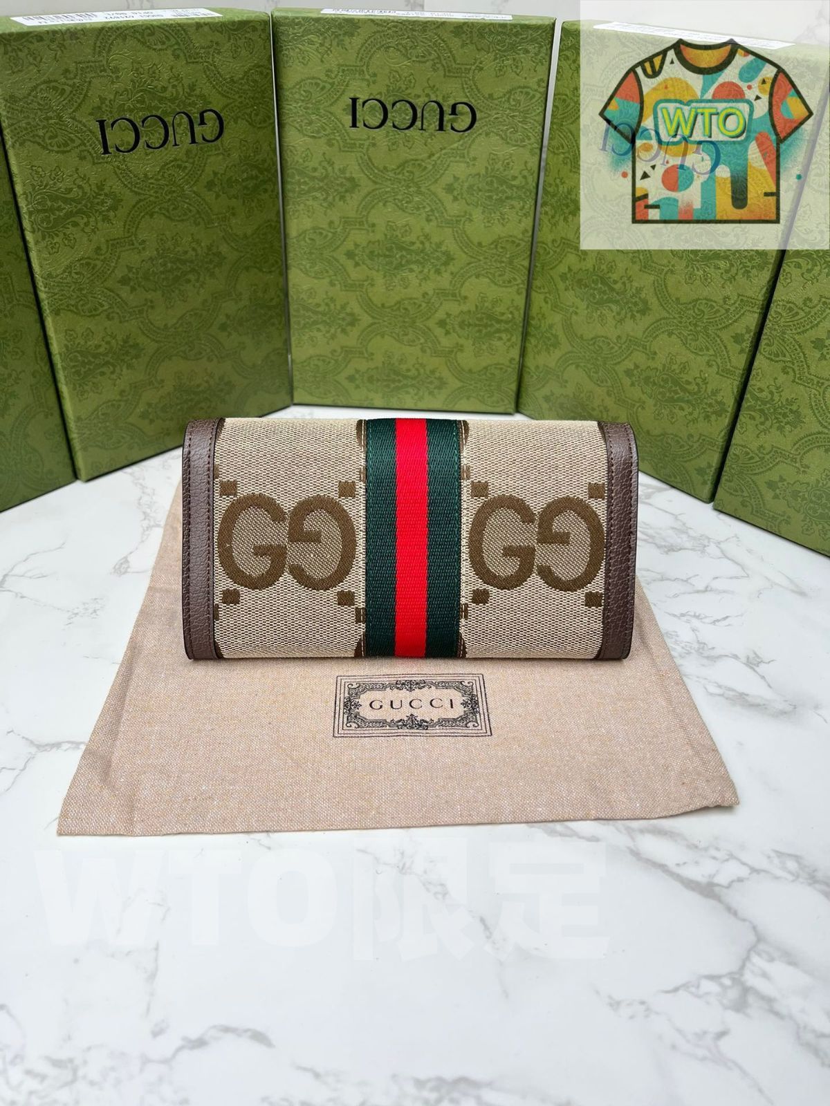 グッチ ディアナ フルジップウォレット 19×10.5cm 竹節デザイン ボックス付き -WT0輸入