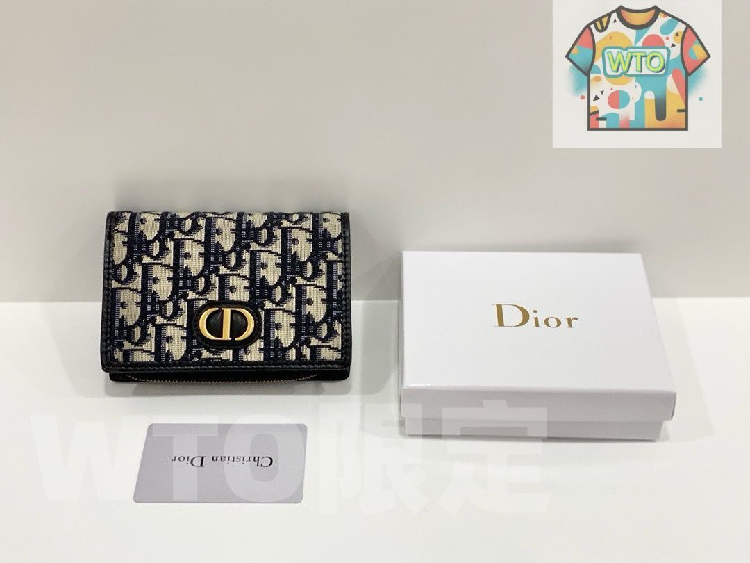 今日 Dior 2055 ミニウォレット ブラック コンパクトで なデザイン -WT0輸入